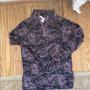 Athleta purple quarter zip pullover